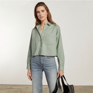 Everlane Silky Cotton Way Short Shirt